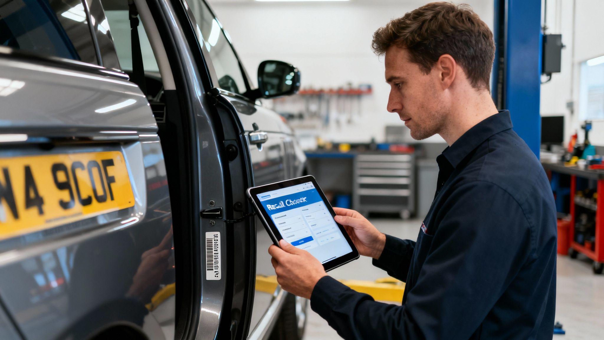 A Motor Trader's Guide to the Vehicle Recall Check UK